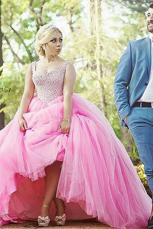 Plus Size Prom Dresses with Train