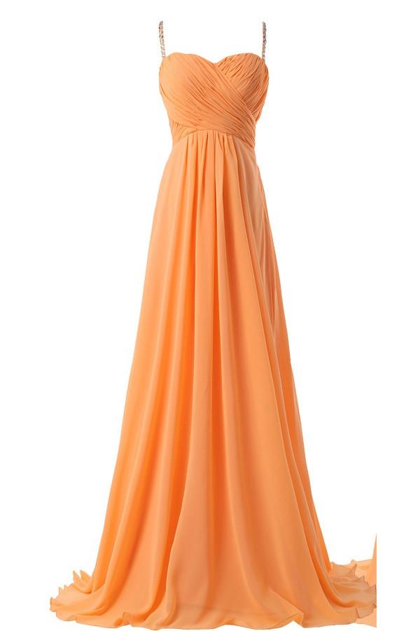 Cheap Short Orange Prom Dresses