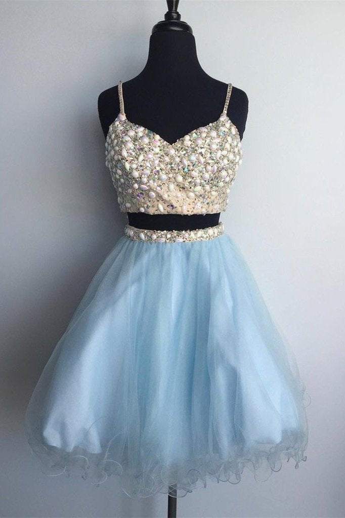 two piece short two piece cute prom dresses