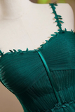 A Line Sweetheart Neck Tulle Green Short Prom Dress, Green Homecoming Dress PFH0491