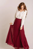 Petite Simone Pleated Maxi dress by promfast center PFB0130