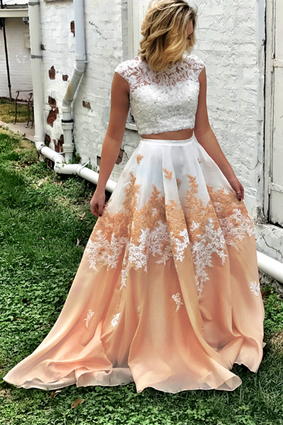 Yellow Chiffon Butterfly Appliques Backless Prom Dresses,CP0001
